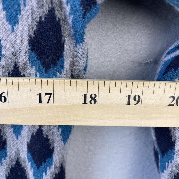 Pendleton Blazer Women's Medium Grandma Core Cotton Jacket‎ Argyle Diamond Blue - Picture 8 of 13